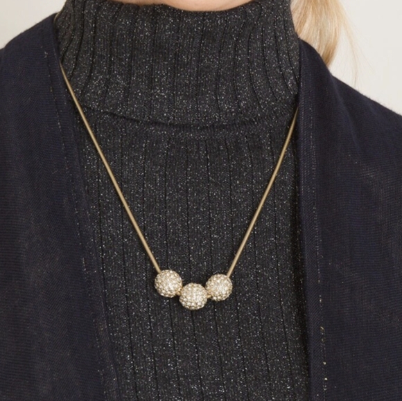 Chico's Jewelry - Chico's Convertible Goldtone Fireball Necklace NEW